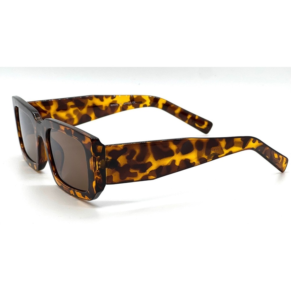 Sunglasses‎ Stylish Trendy Women Tortoise Frame Square Brown Lens Gafas Lentes - Picture 6 of 9